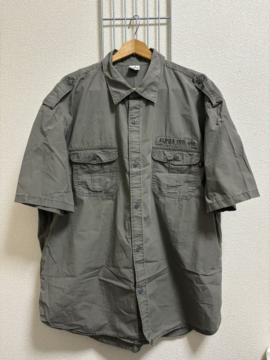 ［ALPHA INDUSTRIES INC.］アルファ 半袖シャツ 2XL 0240412-63の画像1