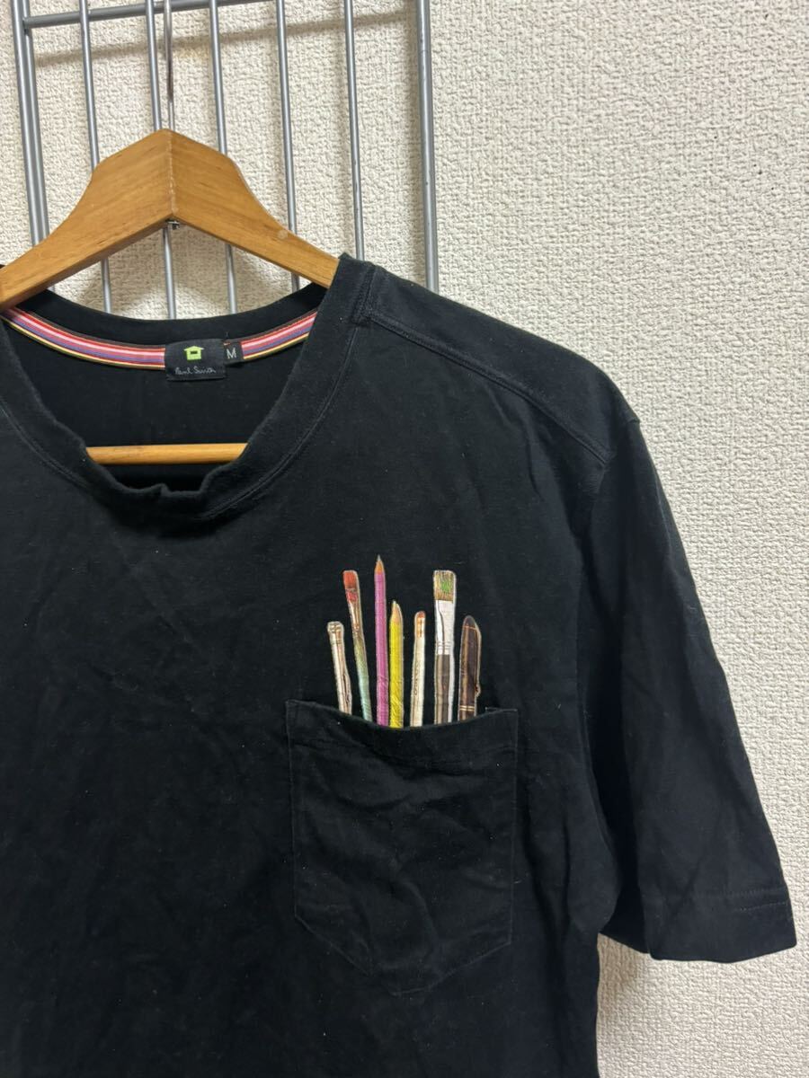 ［Paul Smith］ポールスミス　半袖Tシャツ ブラック　M Y2866_画像2