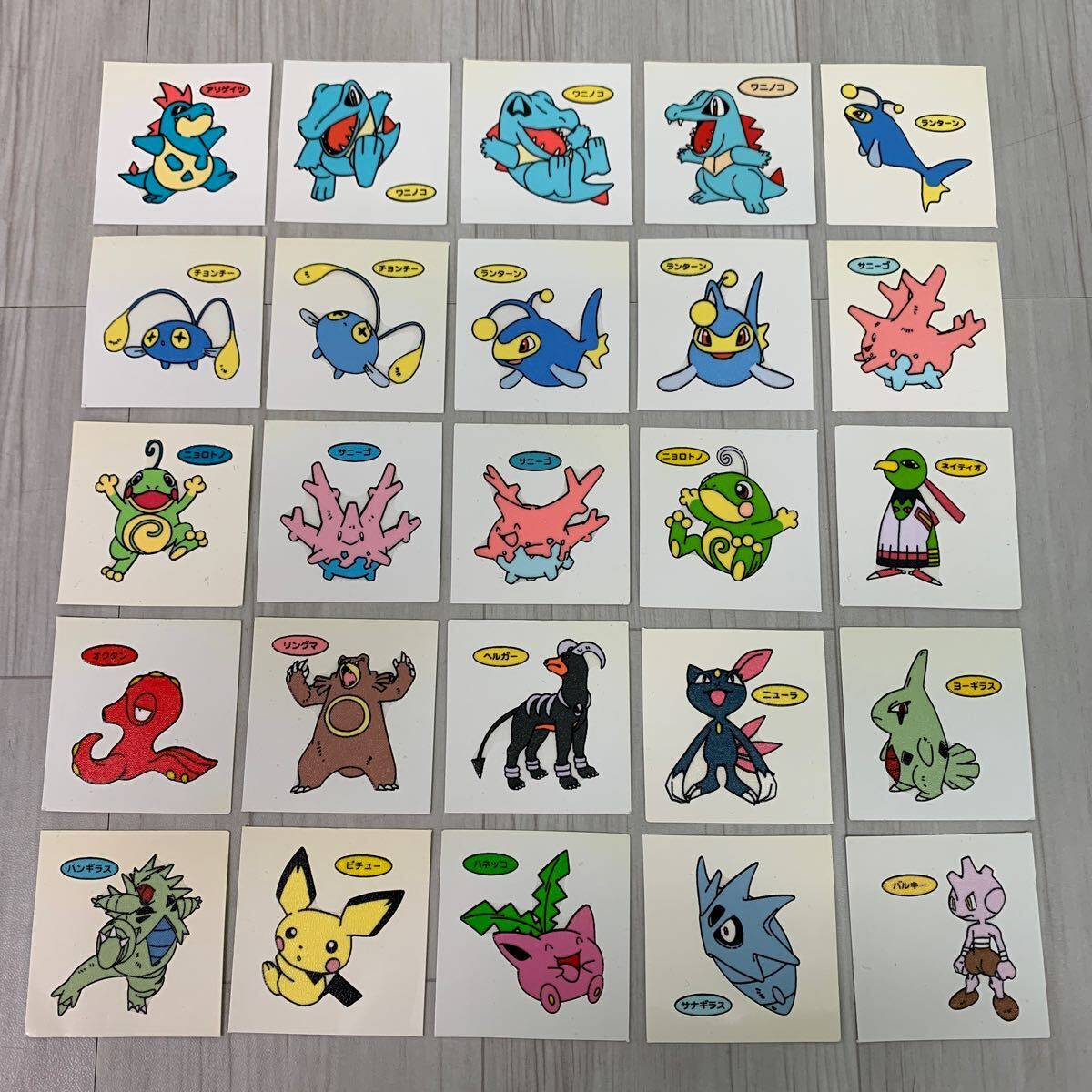 第一パン　ポケモンパン 初期 デコキャラシール ポケモン 金・銀 200枚　ポケットモンスター_画像3