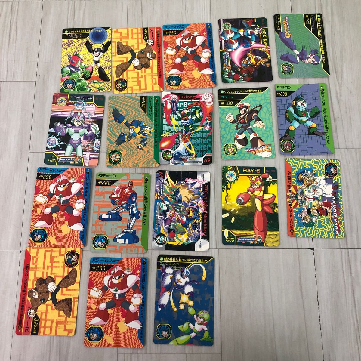 バンダイ ロックマン カードダス 129枚 内キラ11枚 まとめ売り ロックマンXなどの画像9