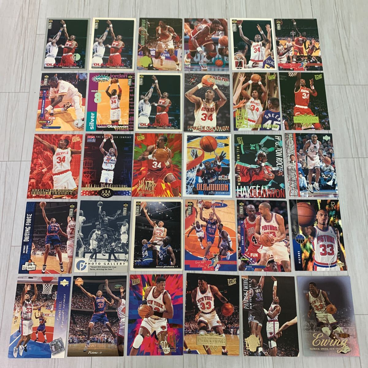 ②バスケットボール NBA カード 約200枚 デニスロッドマン・アレンアイバーソン・スコッティピッペン・アキームオラジュワン などの画像6