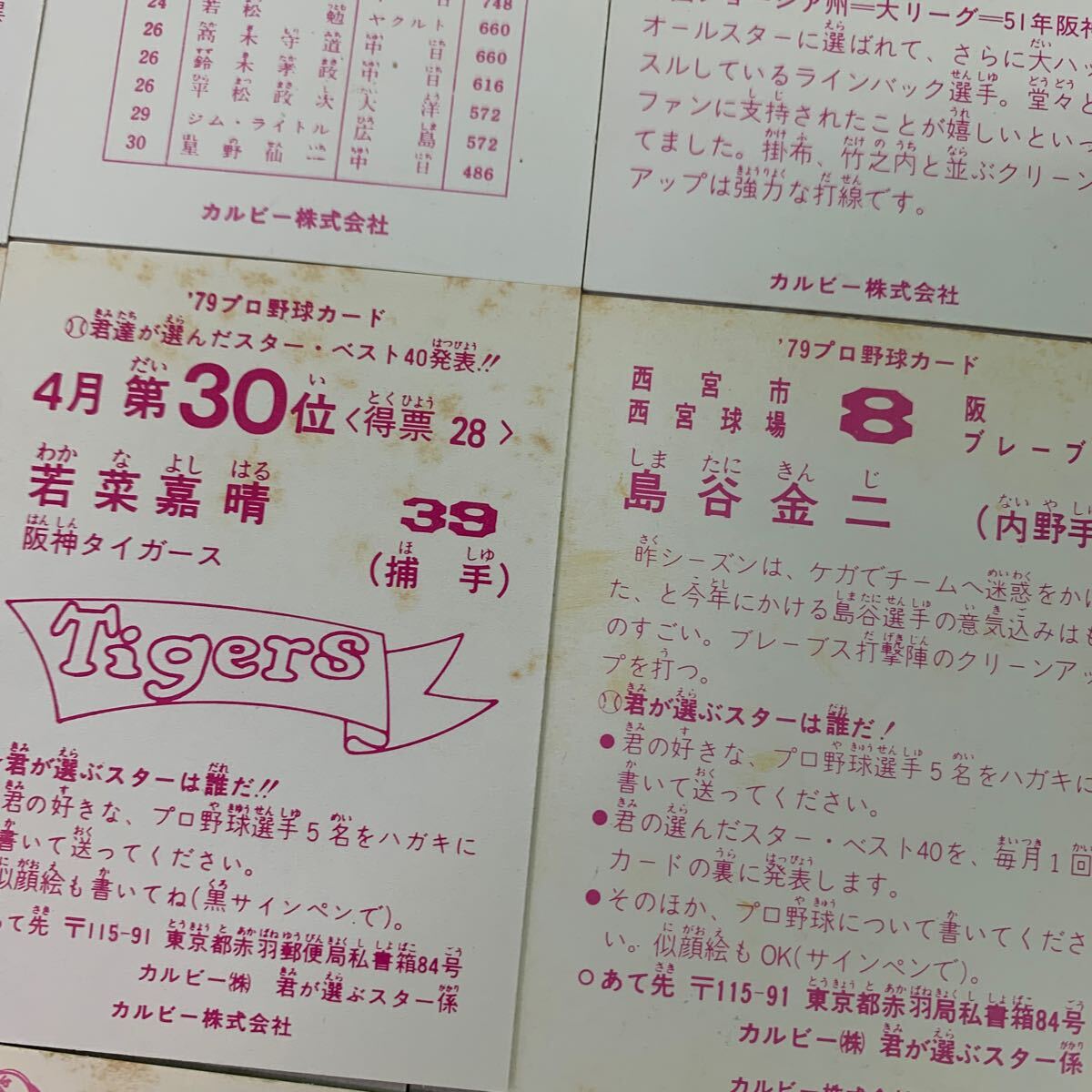 カルビー プロ野球カード 1979 ホームランカード など含む 300枚以上 大量 まとめ売りの画像9