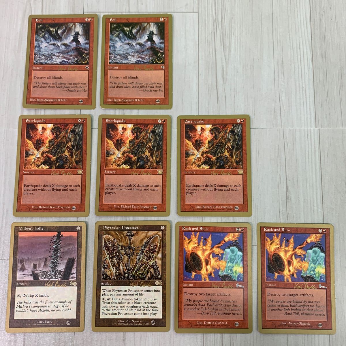 MTG World Championship Decks 1999 Kai Budde 赤茶単 ワールドチャンピオンシップデックス1999 カイブッディ 金枠の画像7