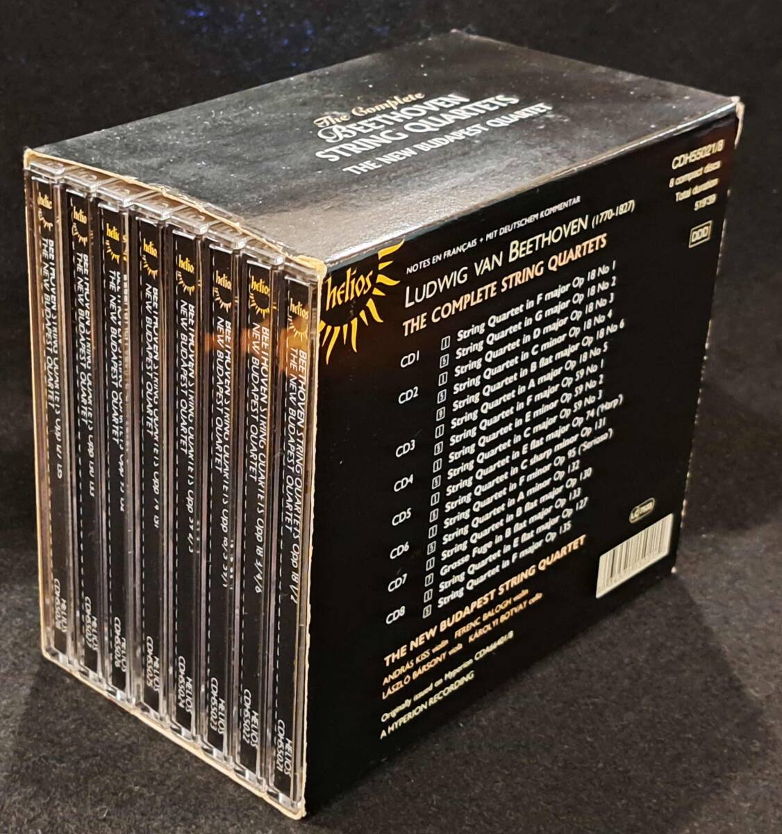 【CD】新ブタペスト弦楽四重奏団/ベートーヴェン：弦楽四重奏曲「全曲」/CDH55021/8CD/HELIOS/M-Plus/THE NEW BUDAPEST STRING QUARTETの画像2