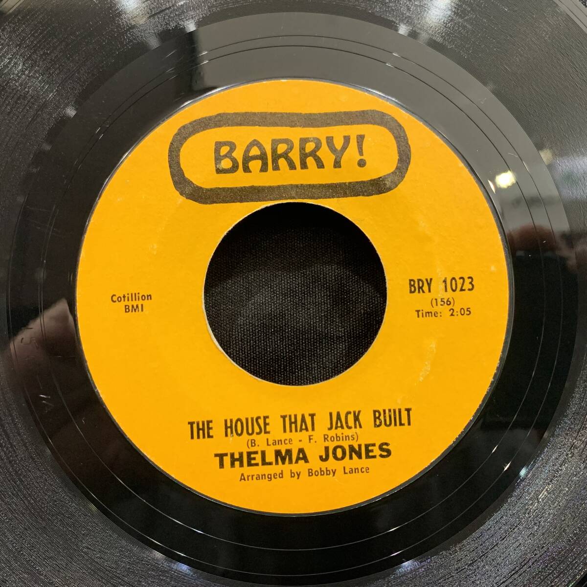 【EP】Thelma Jones - The House That Jack Built / Give It To Me Straight 1968年USオリジナル Styrene Barry Records BRY 1023の画像1