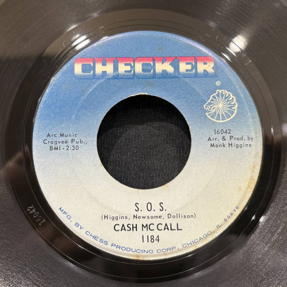 【EP】Cash McCall - I'm In Danger / S O S 1967年USオリジナル Checker 1184の画像2