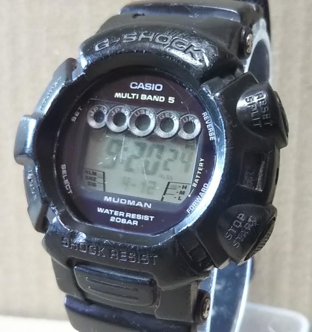 訳あり カシオ CASIO G-SHOCK GW-9000 電波 ソーラー デジタル 腕時計 メンズ MUDMAN マッドマン_画像1