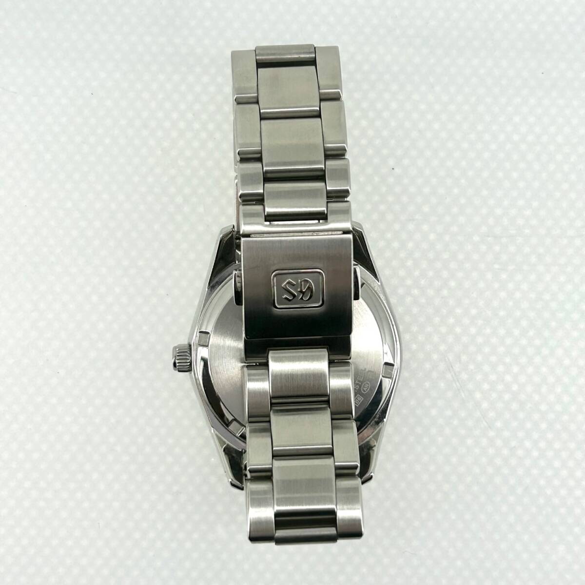 稼働 セイコー SEIKO 9F62-0AB0 クオーツ グランドセイコー ネイビー文字盤 SS×SS メンズ 腕時計の画像7