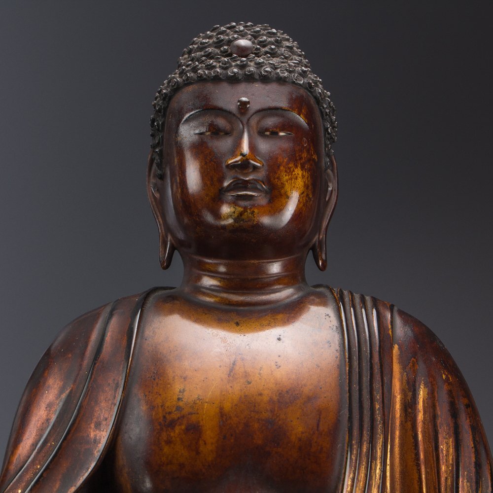 【五】仏教美術 『木造阿弥陀如来座像』 玉眼 高71cm