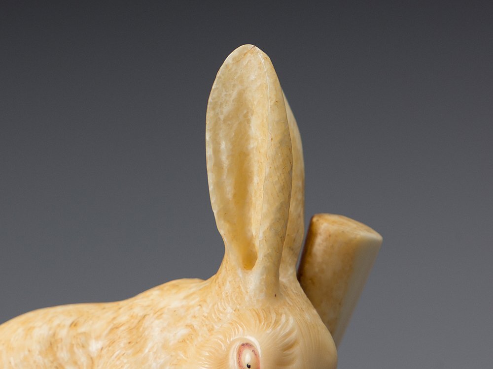 【五】海象 セイウチ牙 餅つき兎の画像5