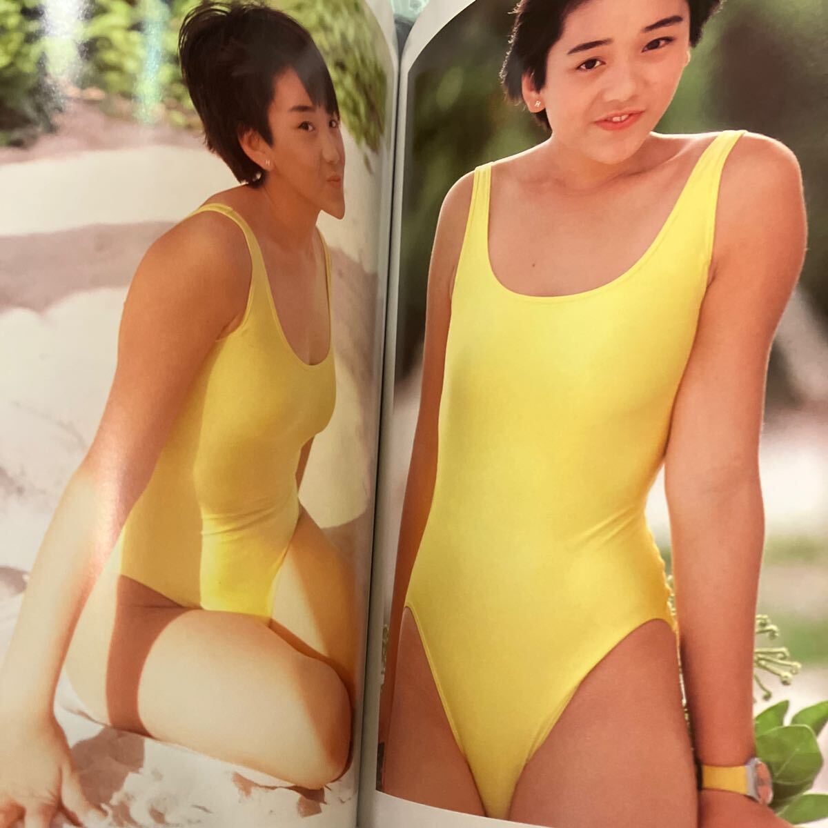 西田ひかる 写真集 P-CAN ISLAND 巨乳美乳美尻ハイレグビキニ_画像1