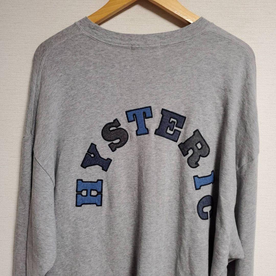ヒステリックグラマー スウェット Tシャツ ロンT 長袖 ロゴ ベア ワッペン ヒステリックグラマー スウェット Tシャツ ロンT 長袖 ロゴ ベア
