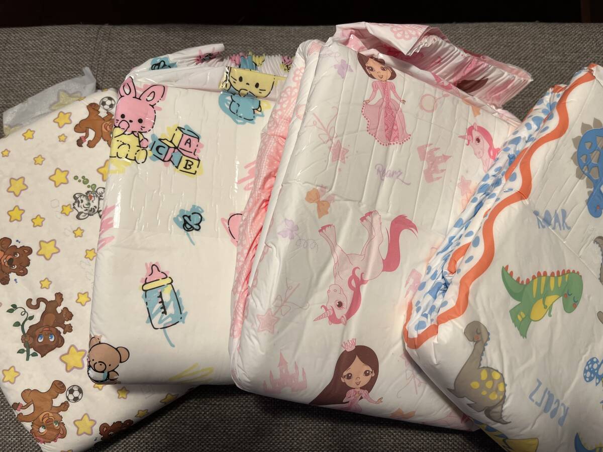 大人用おむつ Mサイズ ABDL 大人用紙オムツ 4種類(おむつ、おしめ、赤ちゃん、アダルト、おしっこ、お漏らし、おねしょ、おむつカバー)_画像1