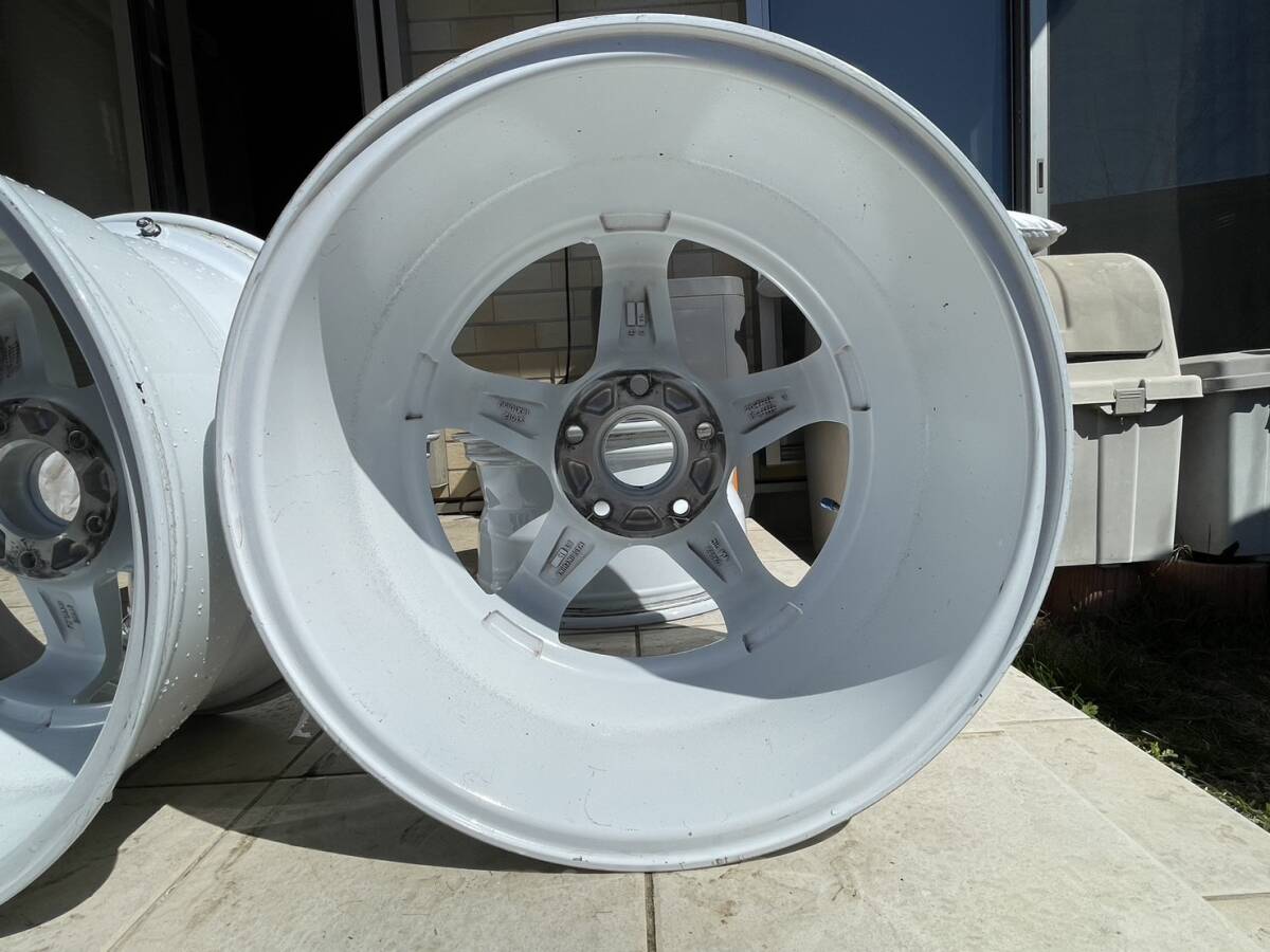 CLEAVE RACING FL53 18x9.5J +18 / 18x10.5J +15 5H-114.3 ホワイト 4本セット！！の画像7