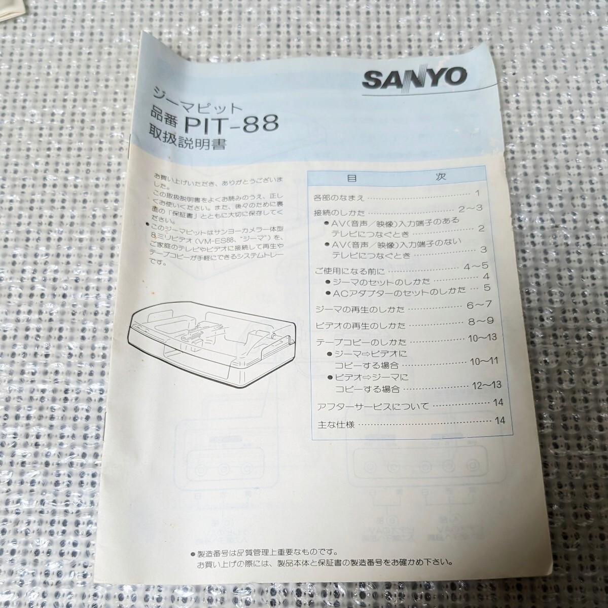 未使用保管品 SANYO ZEEMA PIT-88 サンヨー ジーマピット 動作未確認 現状品の画像6