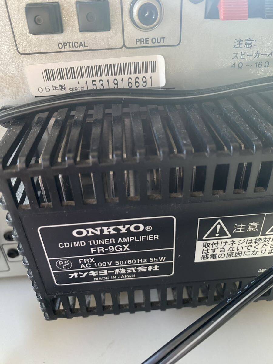 ONKYO FR-9GX CD MD 中古品通電ok現状品の画像3