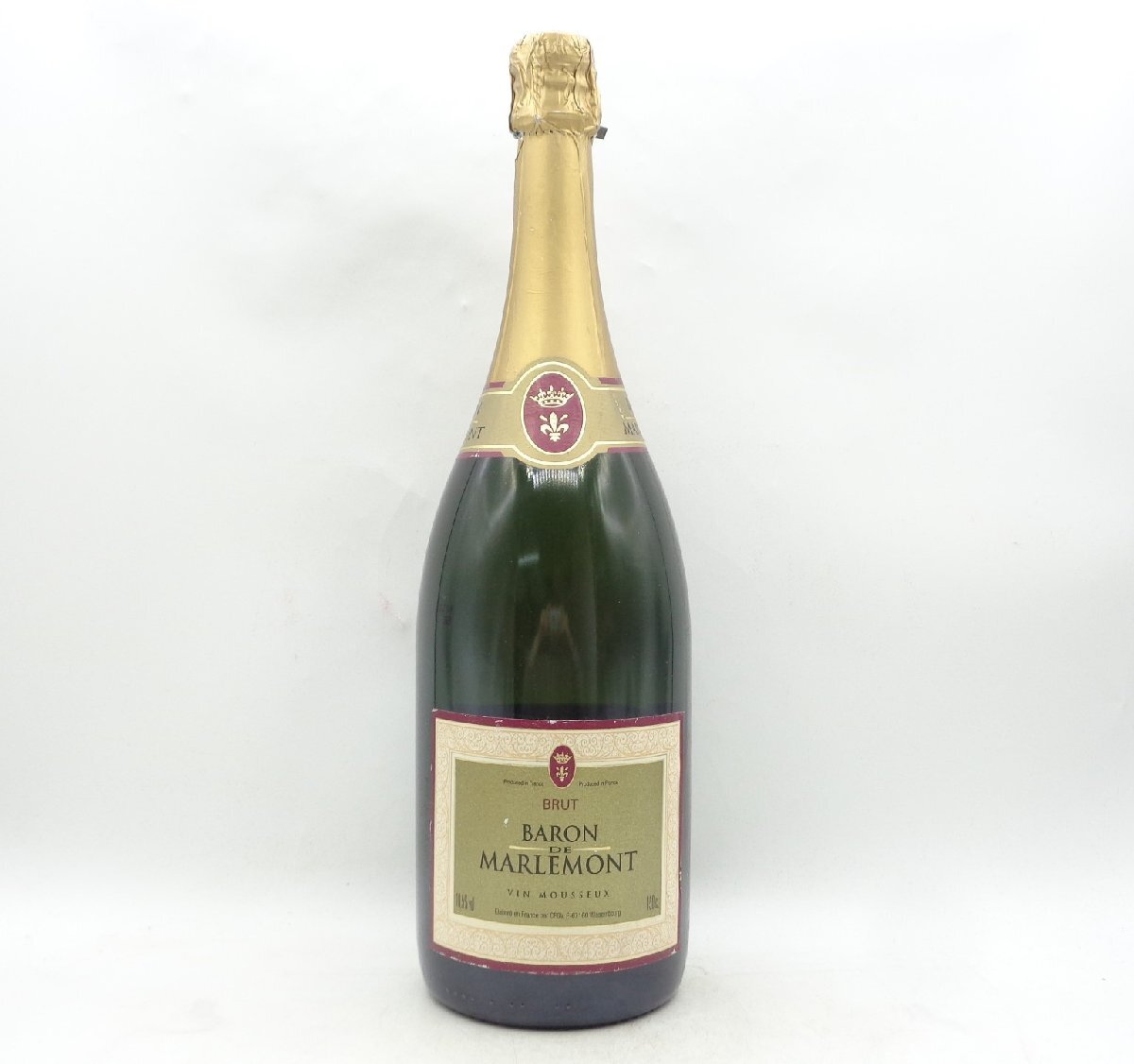 【1円】～ マグナムボトル BARON DE MARLEMONT バロン ド マルモン ブリュット スパークリングワイン 未開封 古酒 1500ml 14％ Q013084の画像1