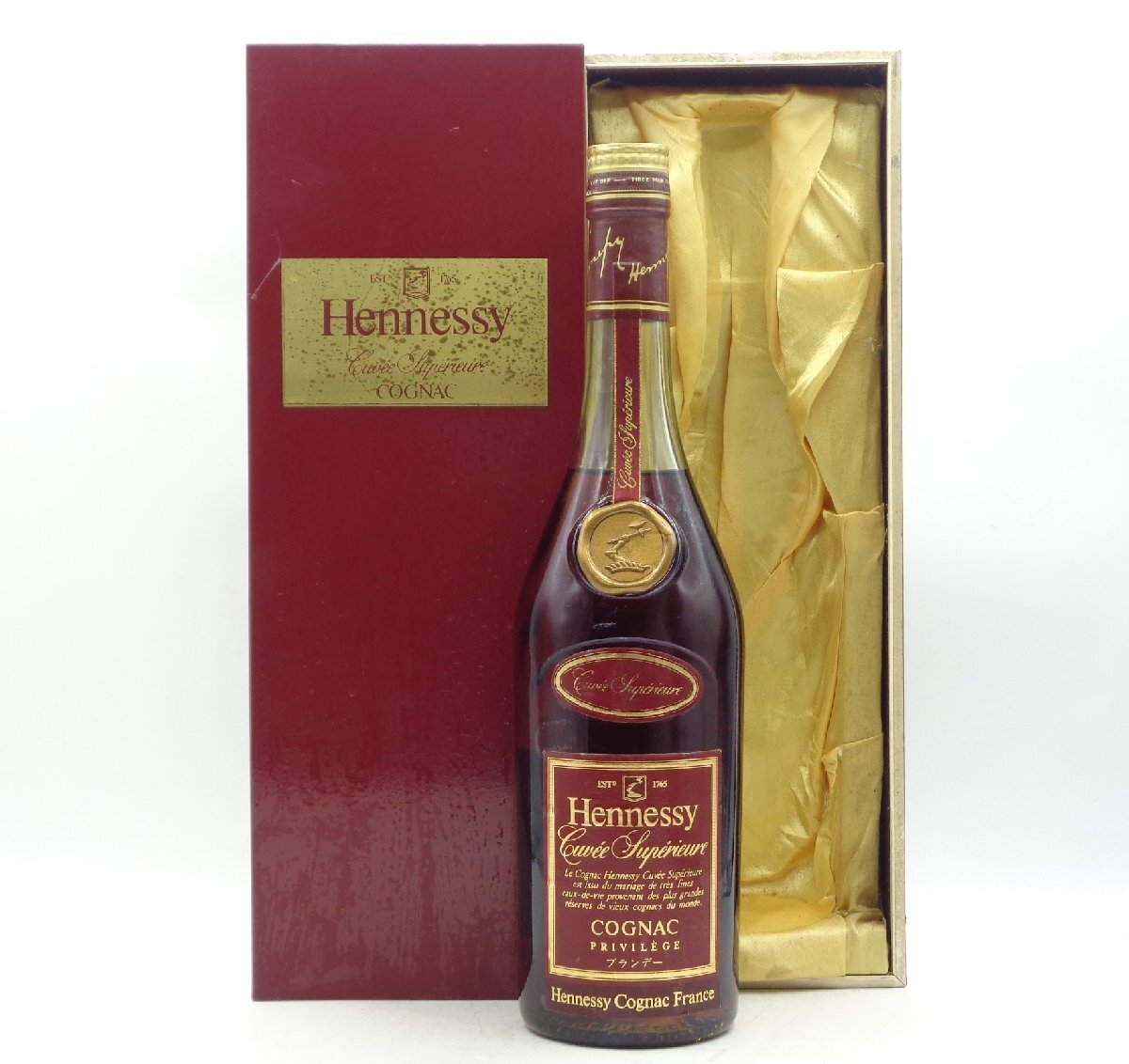 HENNESSY CUVEE SUPERIEURE PRIVILEGE ヘネシー キュベ スペリオール プリヴィレッジ ブランデー 箱入 未開封 古酒 G24861の画像1