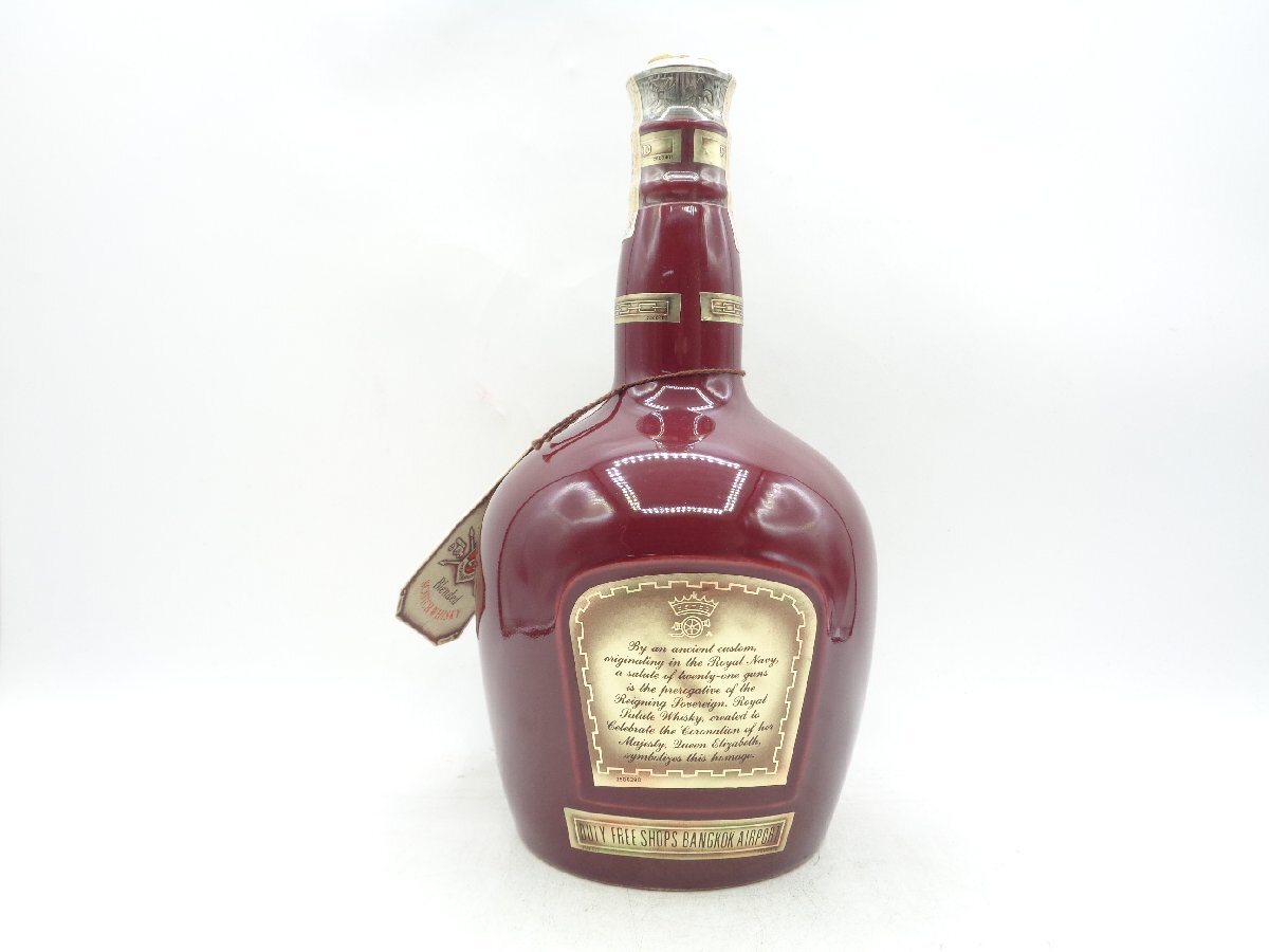 ROYAL SALUTE 21年 ロイヤル サルート 赤 レッド 陶器 スコッチ ウイスキー 1000ml 箱入 未開封 古酒 X266221_画像4