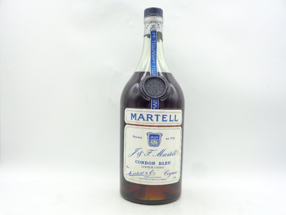 J&F MARTELL CORDON BLEU マーテル コルドンブルー コニャック ブランデー 1000ml X266238の画像1