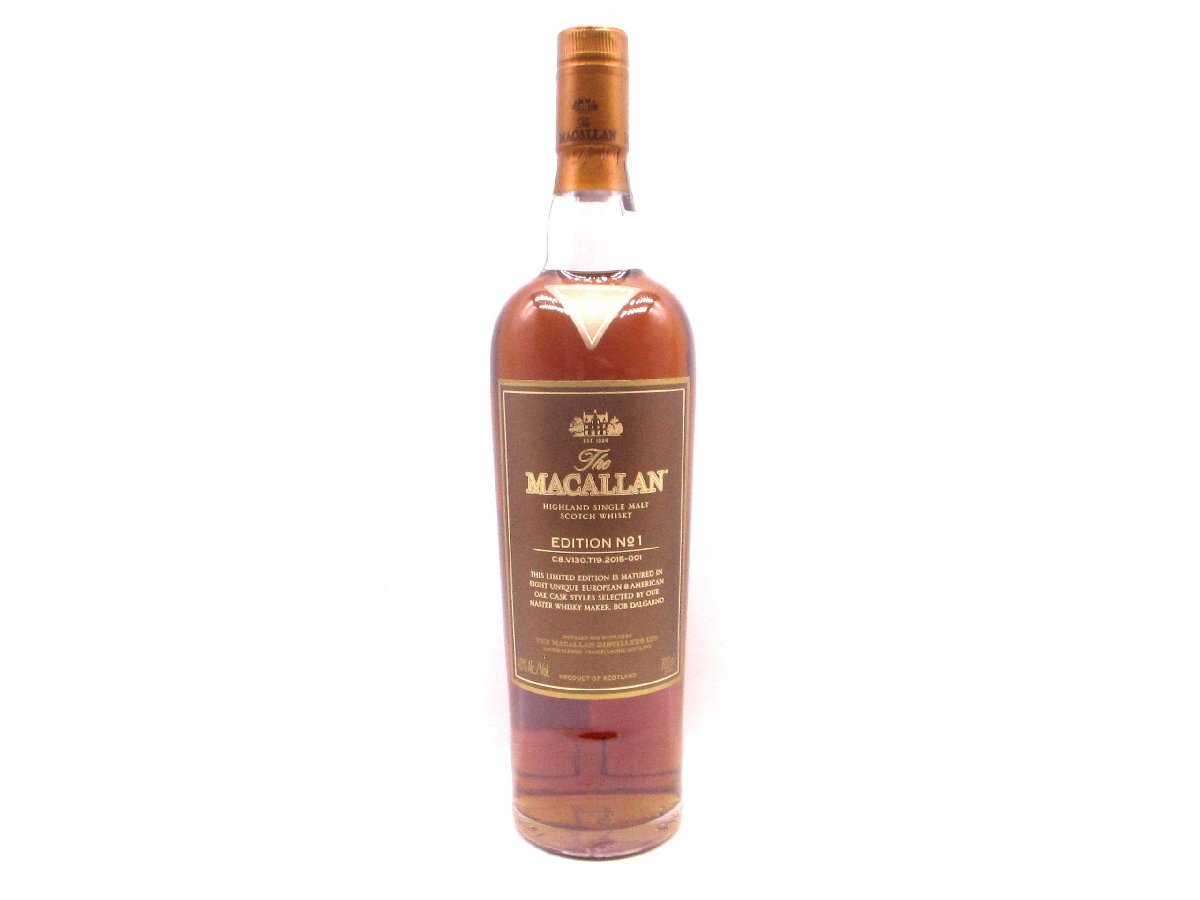 THE MACALLAN EDITION №1 ザ・マッカラン エディション ナンバー1 700ml 48% ウイスキー 古酒 未開栓 X95937の画像1