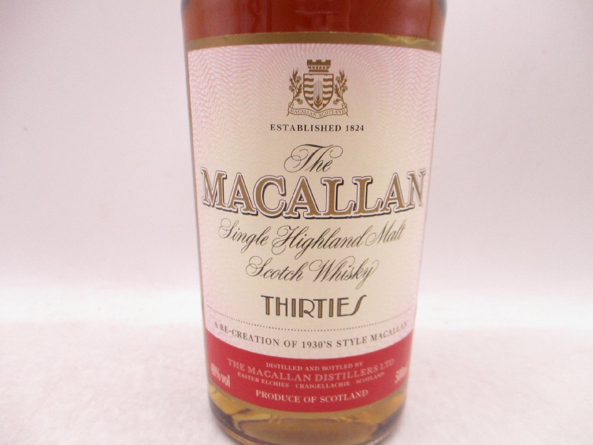 The MACALLAN THIRTIES ザ マッカラン サーティーズ ディケーズシリーズ 500ml 40% 古酒 未開栓 ウイスキー 箱 P018419の画像3