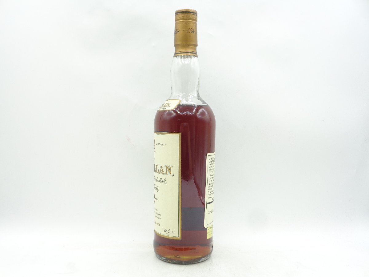 【1円】～ THE MACALLAN ザ マッカラン 12年 シングル ハイランド モルト スコッチ ウイスキー 旧ボトル 750ml 43% ※液面低下 X251416の画像2