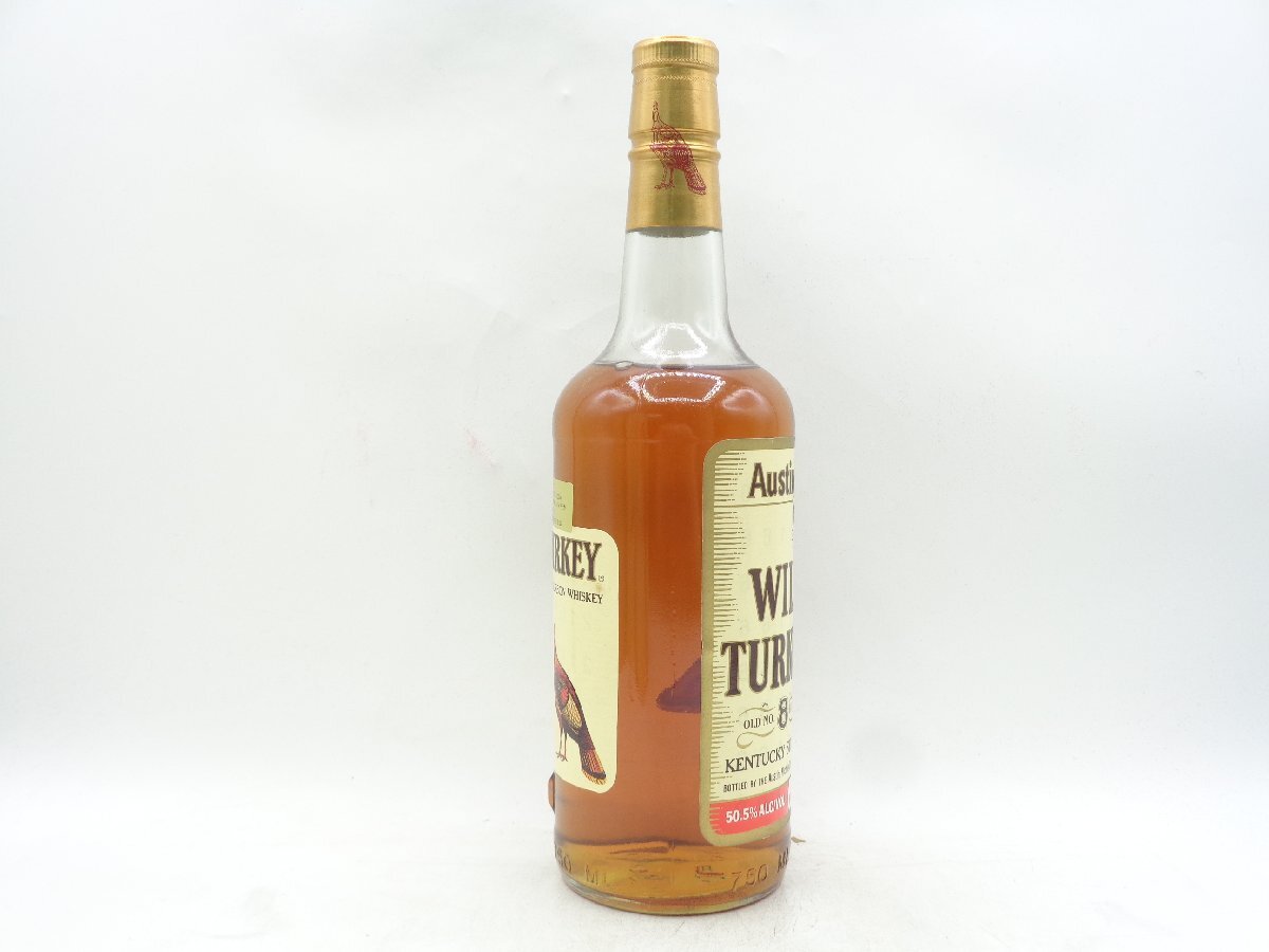 WILD TURKEY 8年 ワイルドターキー 金キャップ バーボン ウイスキー 750ml 50,5% 箱入 未開封 古酒 Q012349_画像5