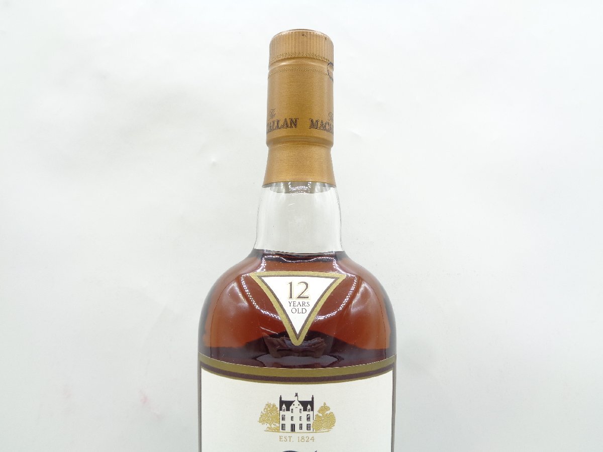 The MACALLAN 12年 ザ マッカラン シングルモルト ハイランド スコッチウイスキー 700ml 40% 箱入 古酒 未開封 X108488の画像7