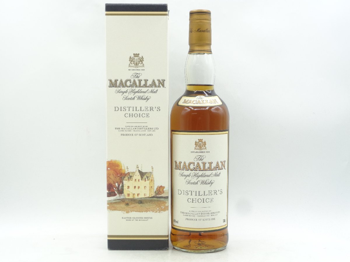 The MACALLAN ザ マッカラン ディスティラーズ チョイス シングル ハイランド モルト スコッチ ウイスキー 箱入 700ml 40% X173347_画像1