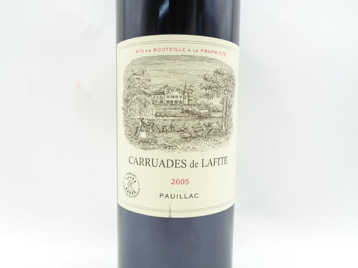 【1円】～ CARRUADES de LAFITE 2005 カリュアド ド ラフィット セカンド 赤ワイン 750ml 未開封 古酒 Z050036_画像5