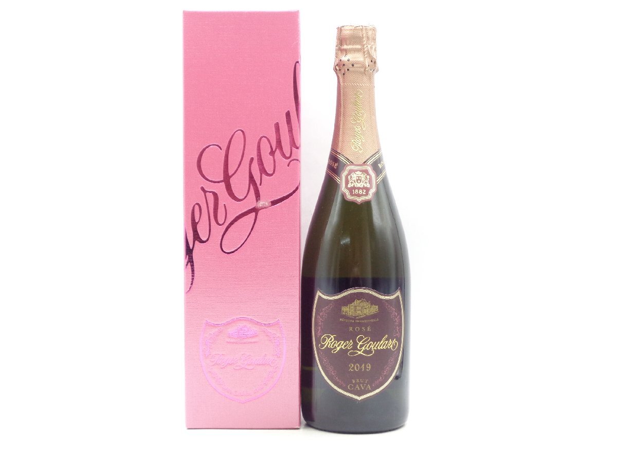 【1円】～ Roger Goulart 2019 ROSE BRUT CAVA ロジャー グラート ロゼ ブリュット カヴァ 箱入 750ml B66810の画像1