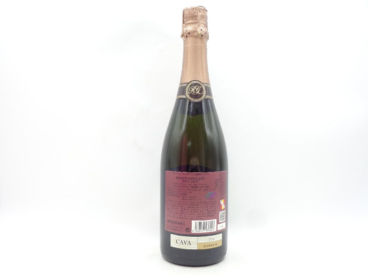 【1円】～ Roger Goulart 2019 ROSE BRUT CAVA ロジャー グラート ロゼ ブリュット カヴァ 箱入 750ml B66810の画像4