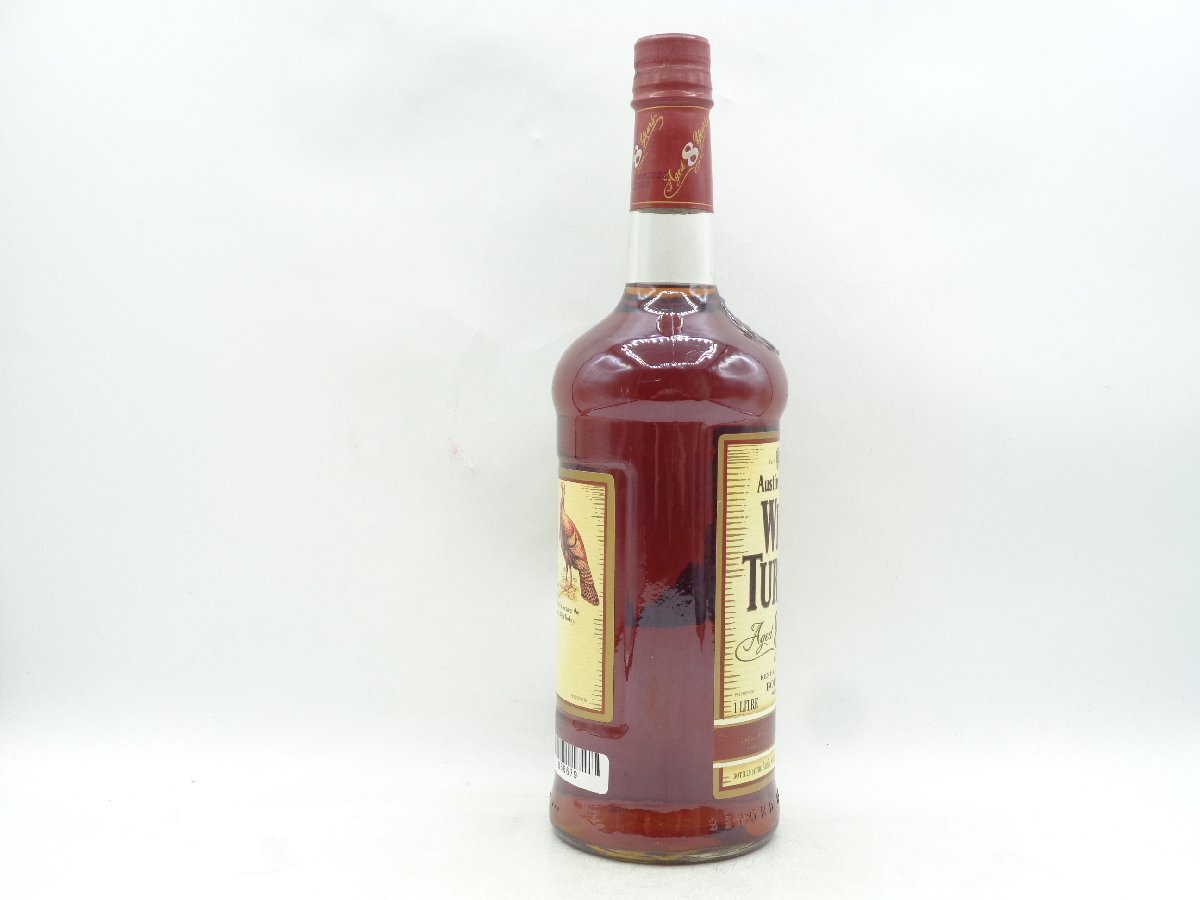 WILD TURKEY 8年 ワイルド ターキー ケンタッキー バーボン ウイスキー 赤 レッドキャップ 1000ml 50,5% 未開封 古酒 B66679の画像4