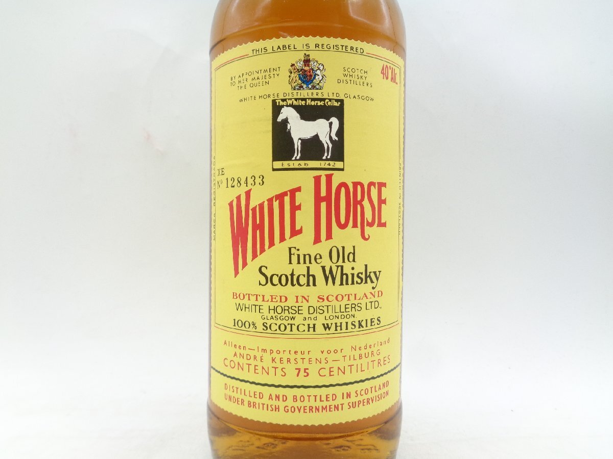 WHITE HORSE FINE OLD ホワイトホース ファイン オールド スコッチ ウイスキー 特級 750ml 40% 箱入 未開封 古酒 G24884の画像6