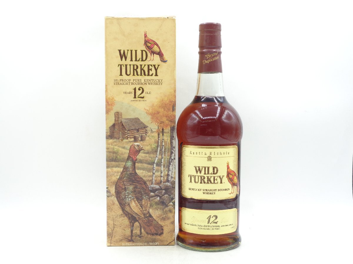 WILD TURKEY 12年 ワイルドターキー ビヨンド デュプリケーション バーボン レッド 赤キャップ 750ml 50,5% 箱入 未開封 古酒 X267047の画像1