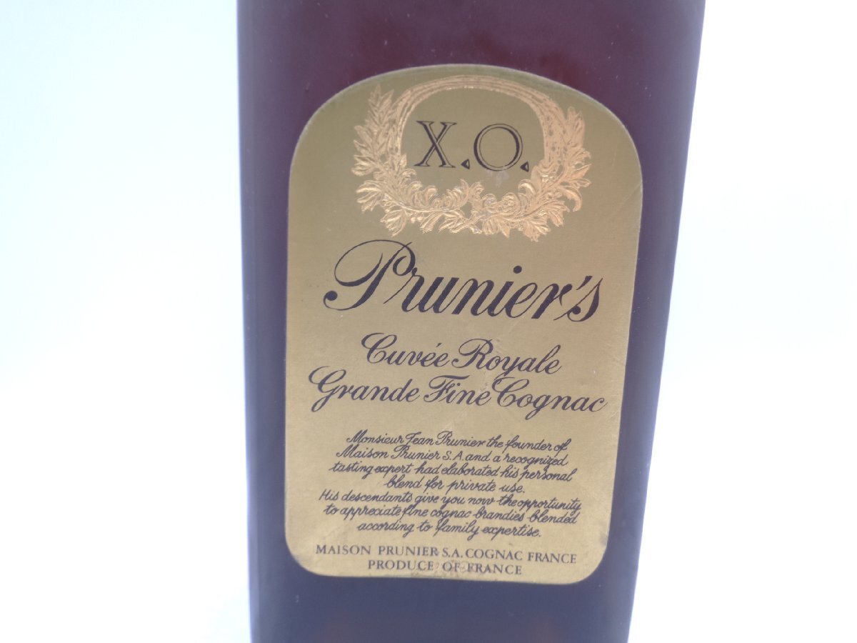 PRUNIER XO プルニエ コニャック ブランデー 古酒 未開栓 700ml 40% P029821の画像2