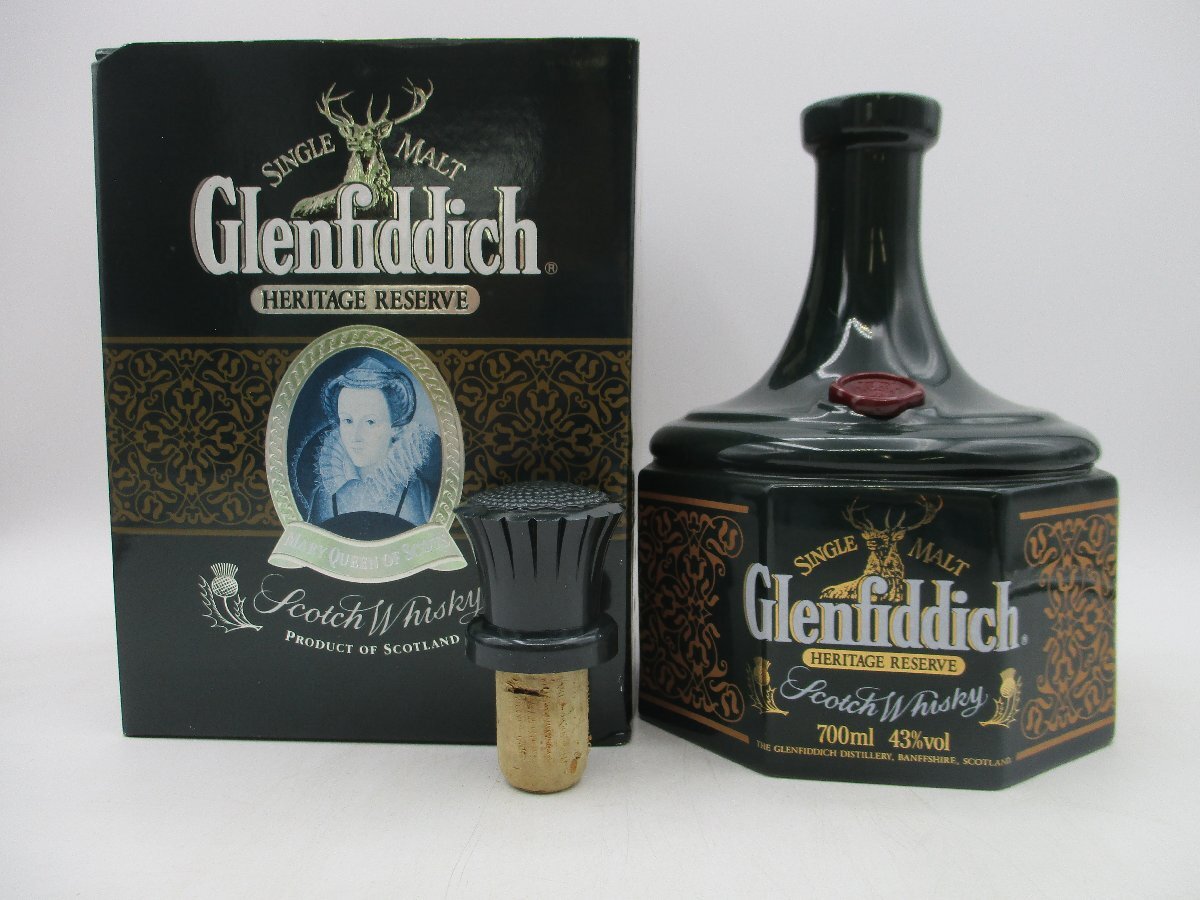 GLENFIDDICH HERITAGE RESERVE グレンフィディック ヘリテージ リザーブ シングルモルト スコッチ ウイスキー 箱入 700ml 43％ X266484の画像1