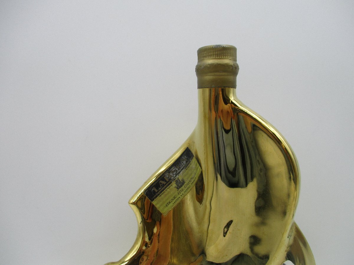 LARSEN VIKING SHIP ラーセン バイキングシップ ゴールド 金 陶器ボトル ブランデー 未開封 古酒 X267156の画像5