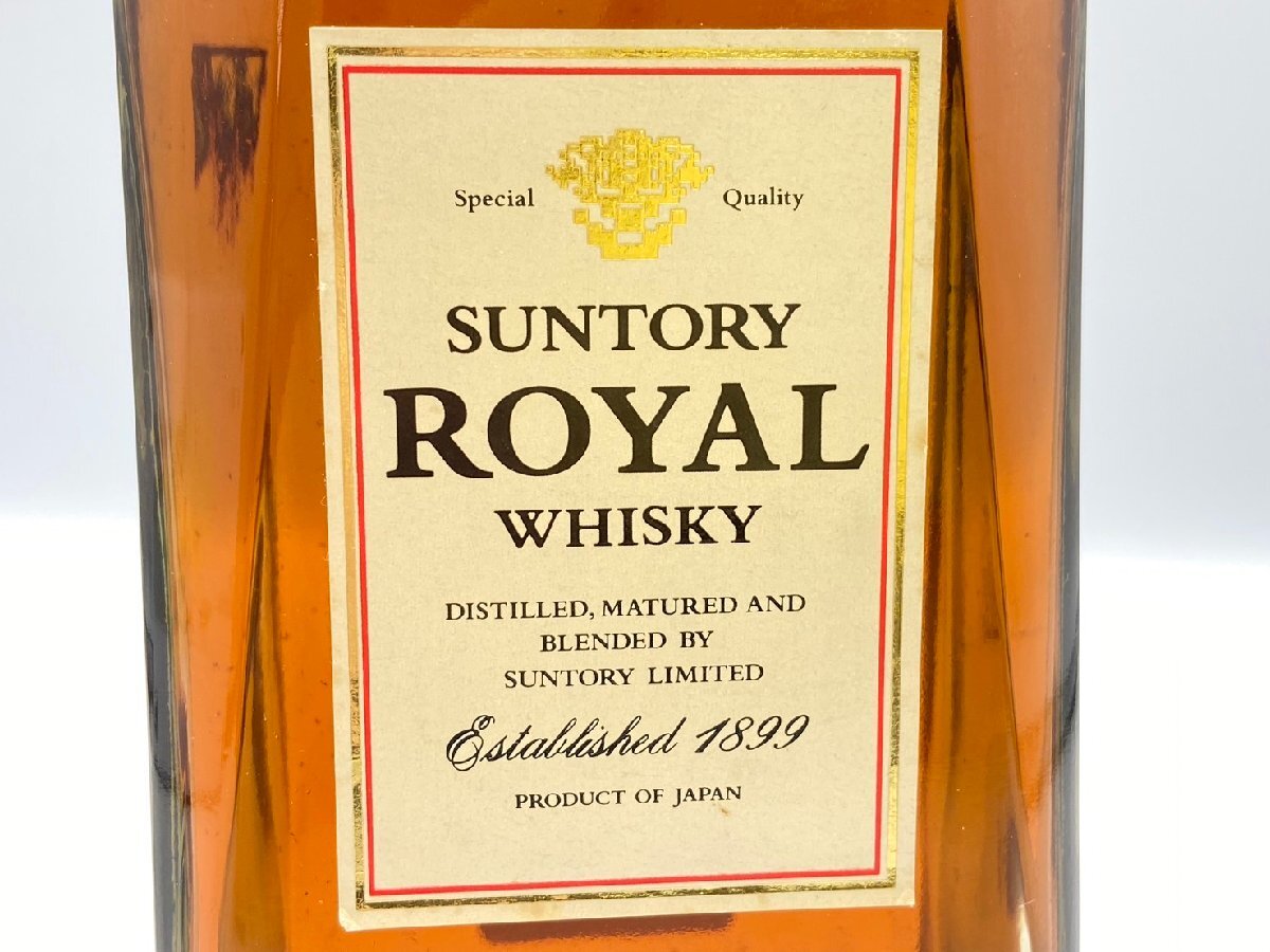 ST【同梱不可】 SUNTORY WHISKY ROYAL サントリー ウイスキー ローヤル スリム 700ml 43% 未開栓 古酒 Z050798の画像7
