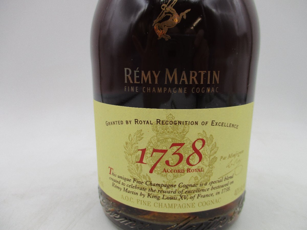 REMY MARTIN ACCORD ROYAL レミーマルタン アコードロイヤル 1738 コニャック ブランデー 375ml 40％ 古酒 未開栓 箱入 X267495の画像5