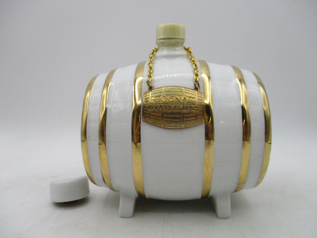 CAMUS NAPOLEONE カミュ ナポレオン 白 樽型ボトル 陶器 ブランデー 箱入 未開封 古酒 X267696の画像2