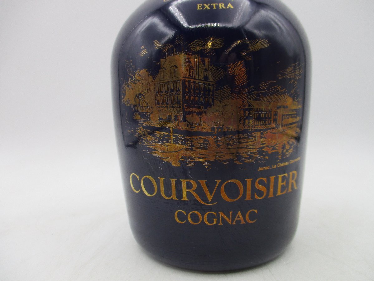 COURVOISIER FINE CHAMPAGNE EXTRA クルボアジェ フィーヌ シャンパーニュ エクストラ コニャック ブランデー 陶器ボトル 箱 未開栓 P32018の画像4