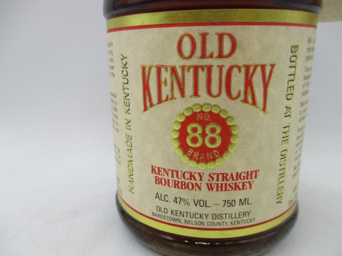 OLD KENTUCKY 13年 NO.88 BRAND オールド ケンタッキー ストレート バーボン ウイスキー 750ml 47% 箱入 未開封 古酒 X268478の画像5