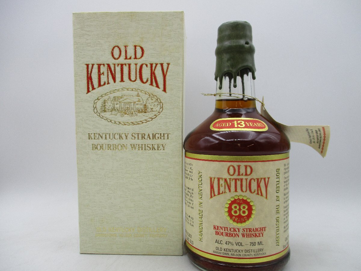 OLD KENTUCKY 13年 NO.88 BRAND オールド ケンタッキー ストレート バーボン ウイスキー 750ml 47% 箱入 未開封 古酒 X268478の画像1