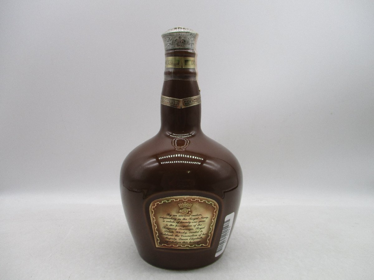 ROYAL SALUTE 21年 ロイヤルサルート 21年 スコッチ ウイスキー 茶 陶器ボトル 未開封 700ml 40％ 古酒 Q14993_画像2