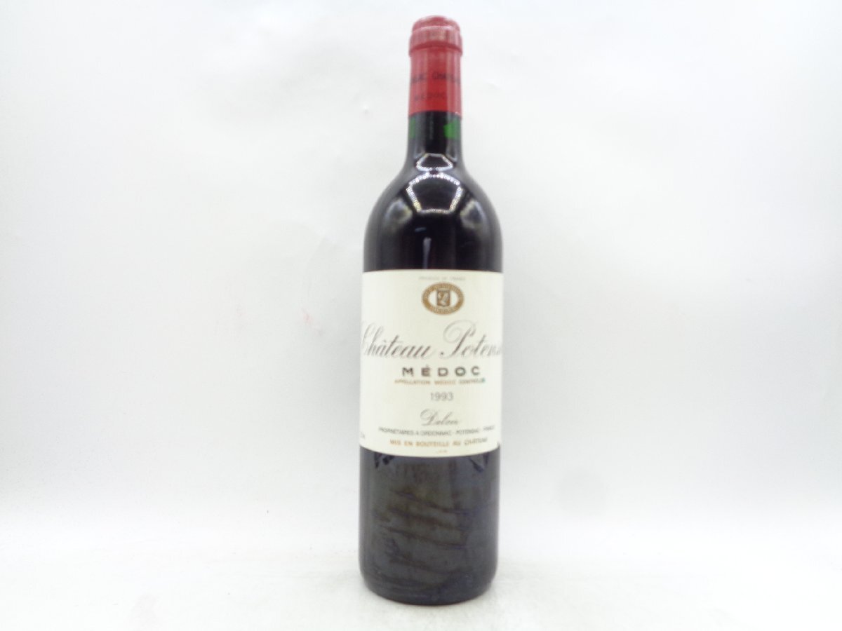 【1円】～ Chateau Potensac 1993 MEDOC シャトー ポタンサック メドック 赤ワイン B67133の画像1