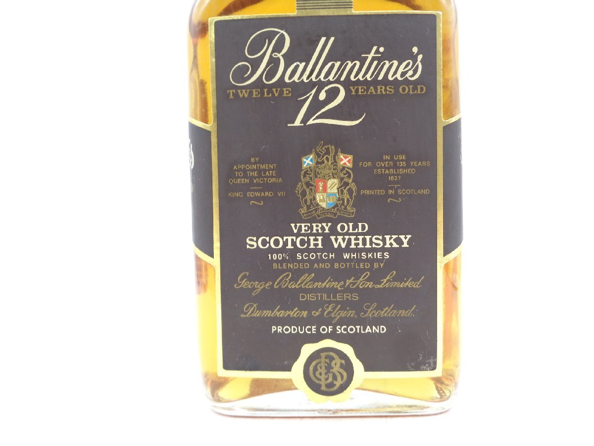 BALLANTINE'S 12年 VERY OLD バランタイン ベリー オールド 赤青旗 スコッチ ウイスキー 特級 760ml 43％未開封 古酒 B67078_画像5