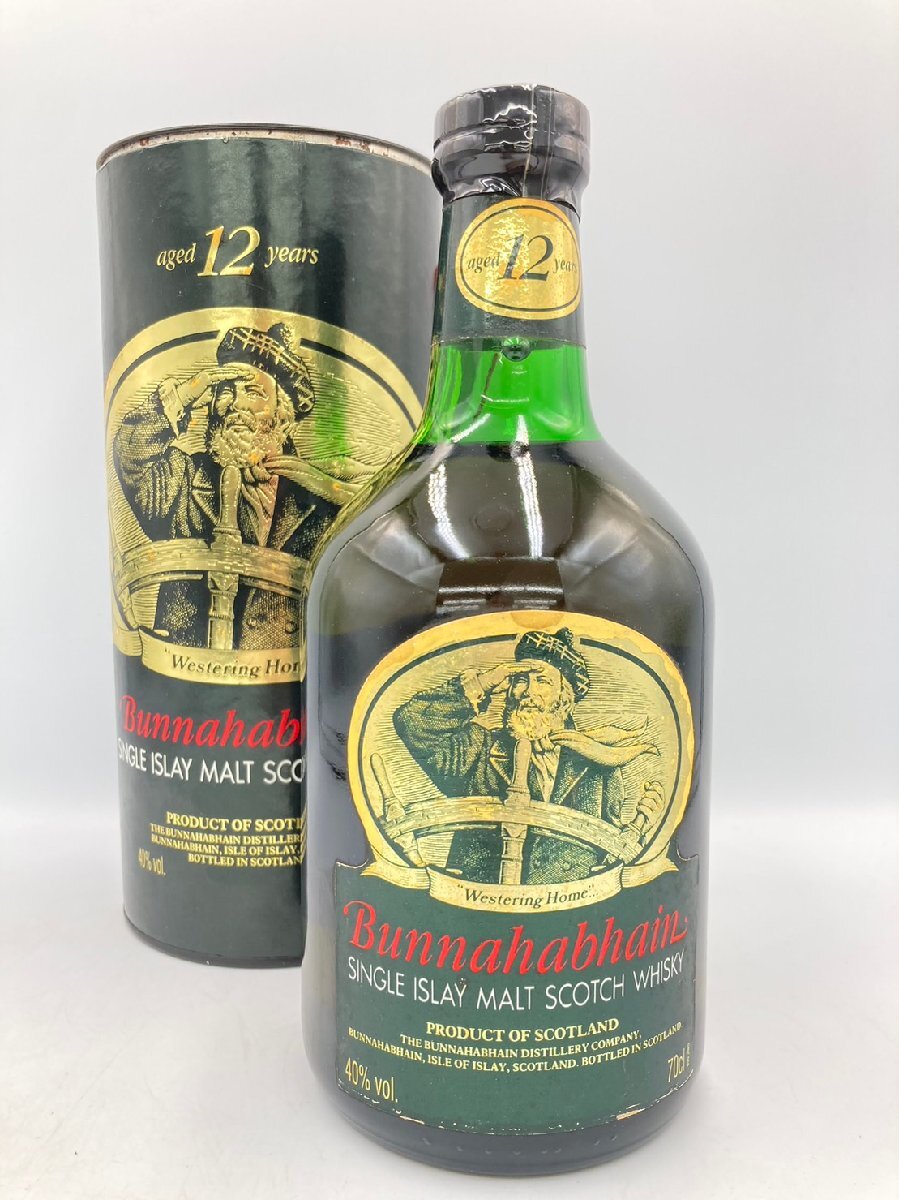 ST【同梱不可】Bunnahabhain ブナハーブン 12年 箱有 700ml 40% 未開栓 古酒 Z048194の画像1