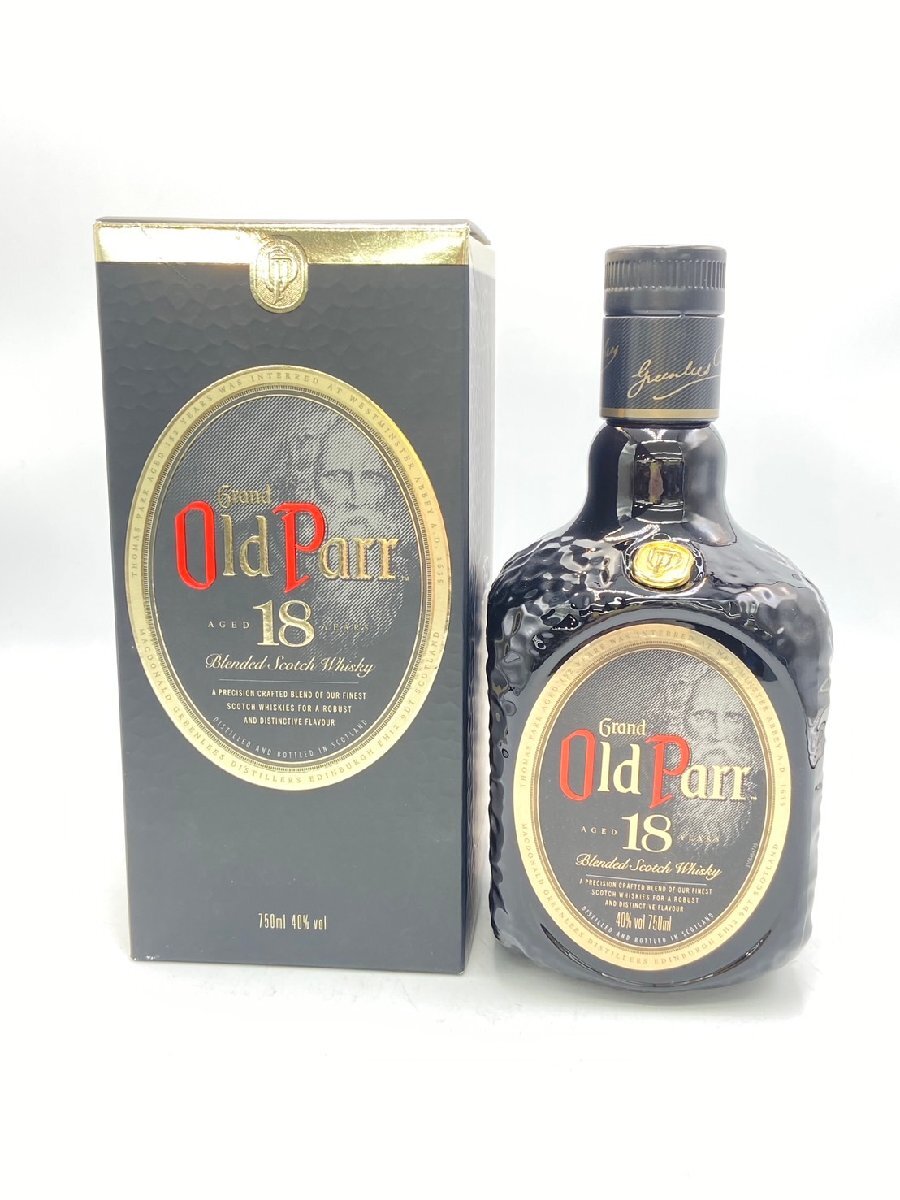 ST【同梱不可】Old parr オールドパー 18年 750ml 40% 1223g 箱 未開栓 古酒 Z048827の画像1